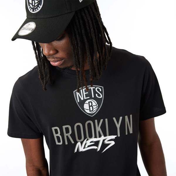 NEW ERA T-Shirt Brooklyn Nets NBA Script Nera - 60284677