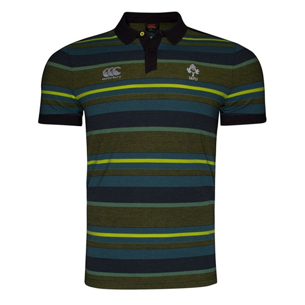 Canterbury Ireland IRFU 2017 Jacquard Rugby Polo Shirt E534043 733