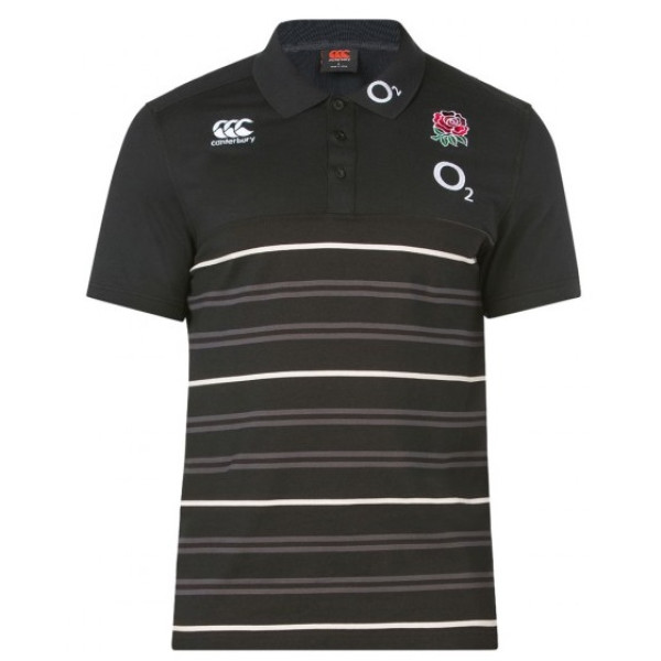 Canterbury England Cotton Jersey Stripe Polo Shirt 2019 E534270 A90