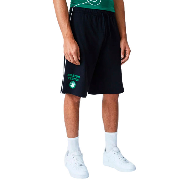 New Era Pantaloncini NBA Boston Celtics Piping Nero  - 12195373