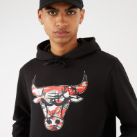 New era Chicago Bulls Camo Logo Felpa con cappuccio nera -  12869845