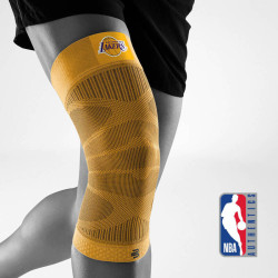 Bauerfeind - LAKERS SPORTS COMPRESSION KNEE SUPPORT - LKCOMPKNEESUP-YELLOW