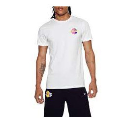 New Era T-Shirt New Era LA Lakers Neon White Tee - 13083905