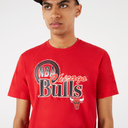 NEW ERA  Chicago Bulls NBA Throwback Graphic Red T-Shirt - 12869833