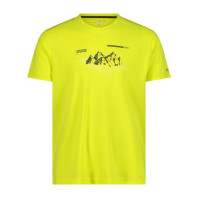 CMP T-shirt da uomo Maglietta piquet stampa adventure - 30T5057-E359