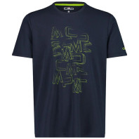 CMP T-shirt da uomo Maglietta piquet stampa adventure - 30T5057-01NN