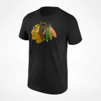 FANATICS T-shirt con logo primario NHL Chicago Blackhawks - 1108M-BLK-CBL-EG1