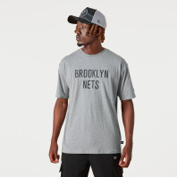 New Era T-Shirt Brooklyn Nets Wordmark Grigia - 13083848